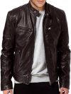 Lambskin Leather Biker Jacket - Men's SWORD